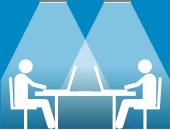 Arbeitsplatzbeleuchtung, Bürobeleuchtung, Pendelleuchten u.a.