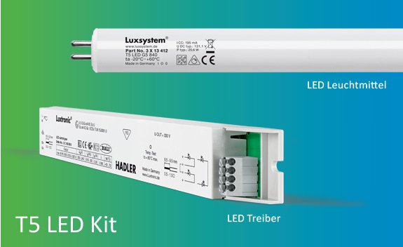 Das T5 LED Kit - für die professionelle Umrüstung auf LED Beleuchtung.